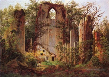  friedrich - Eldena Ruin 2 romantique Caspar David Friedrich